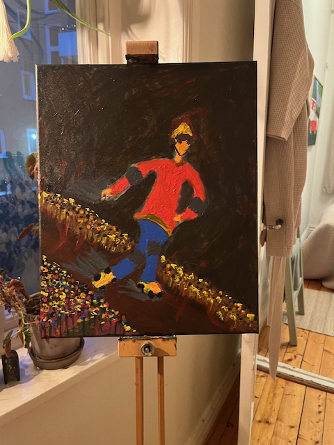 Tavla Rullskridskoåkaren