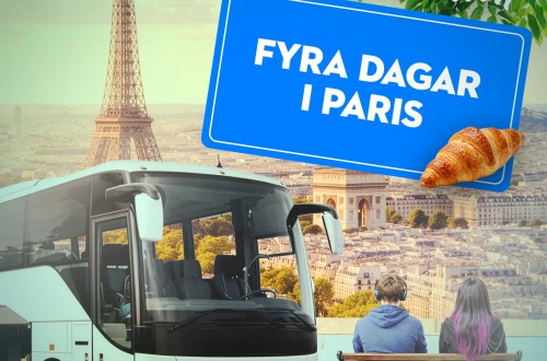 Fyra dagar i Paris ljudboksomslag Jenny Hansson